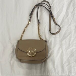 Michael Kors Tan Leather Crossbody Bag
